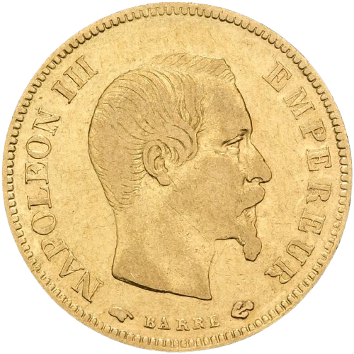 10 Francs Napoléon III, tête Laurée