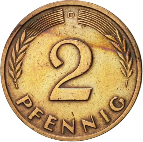 2 Pfennig 1961