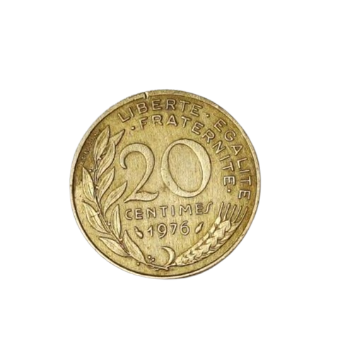 20 centimes de franc année 1976