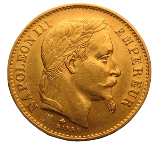 20 Francs Napoléon III en or 1852 à 1870