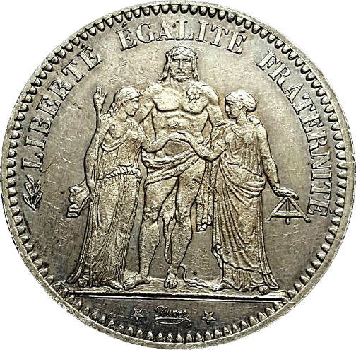 5 Francs Hercule 1872 à 1889